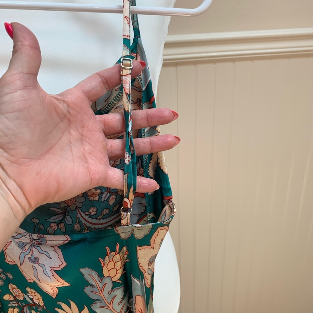 Floral Green Midi Dress - Picture 5 of 7